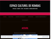 Tablet Screenshot of espace-culturel-rombas.com